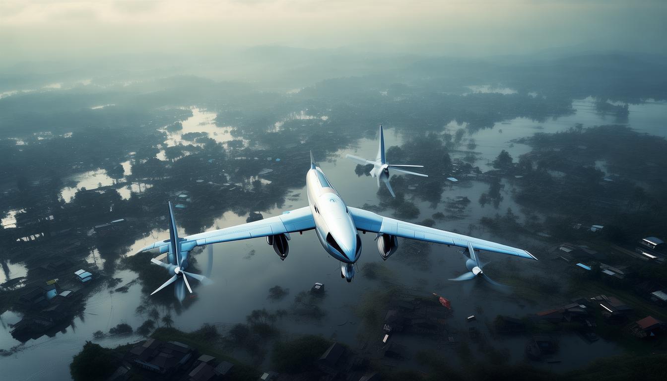 物流无人运输车_凭借智能空投，TP1000无人运输机成功抗击运输难题_无人运输机